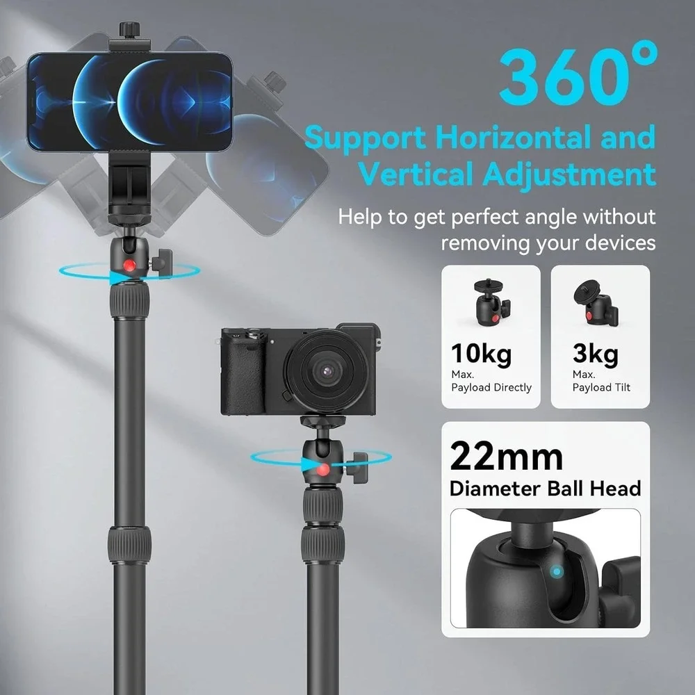 SMALLRIG 3992 Camera Desk Mount Stand C Clamp‎ 1/4 Ball Head Magic Arm